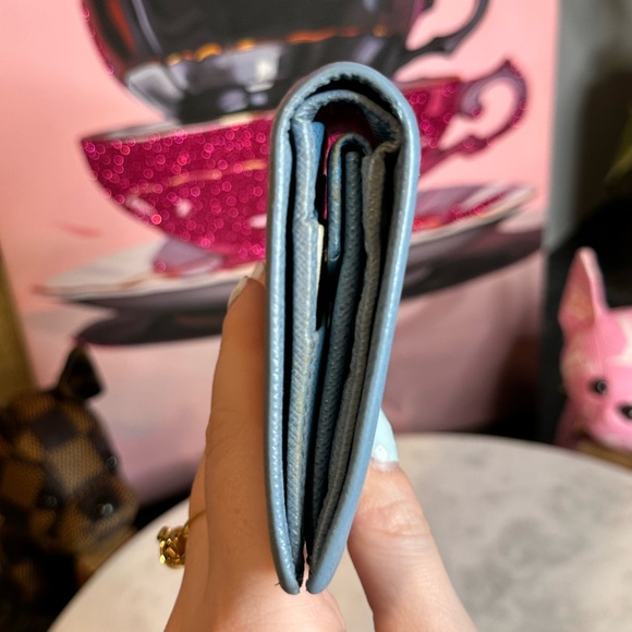 Prada Saffiano Leather Compact Wallet - Picture 7 of 15